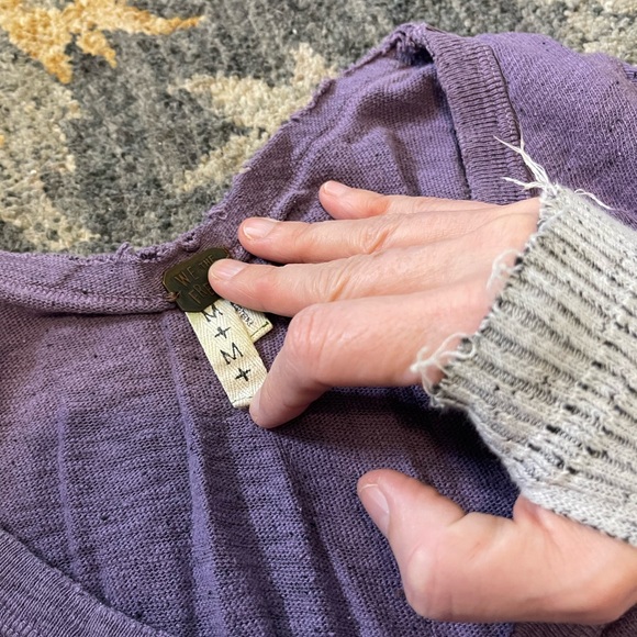 Free People lace up cuff top - Picture 4 of 7